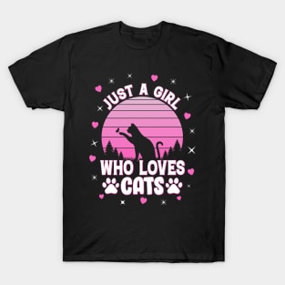 Just A Girl Who Loves Cats T-Shirt